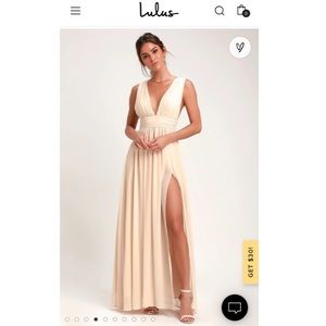 Lulus cream colored dress